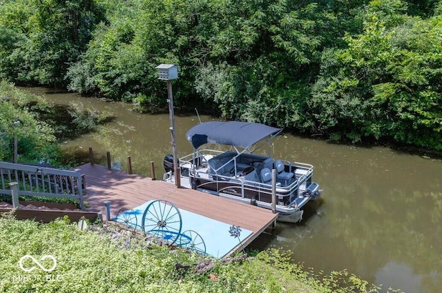 8546 N Chickadee Dr, Morgantown, IN 46160 - dock with a water view