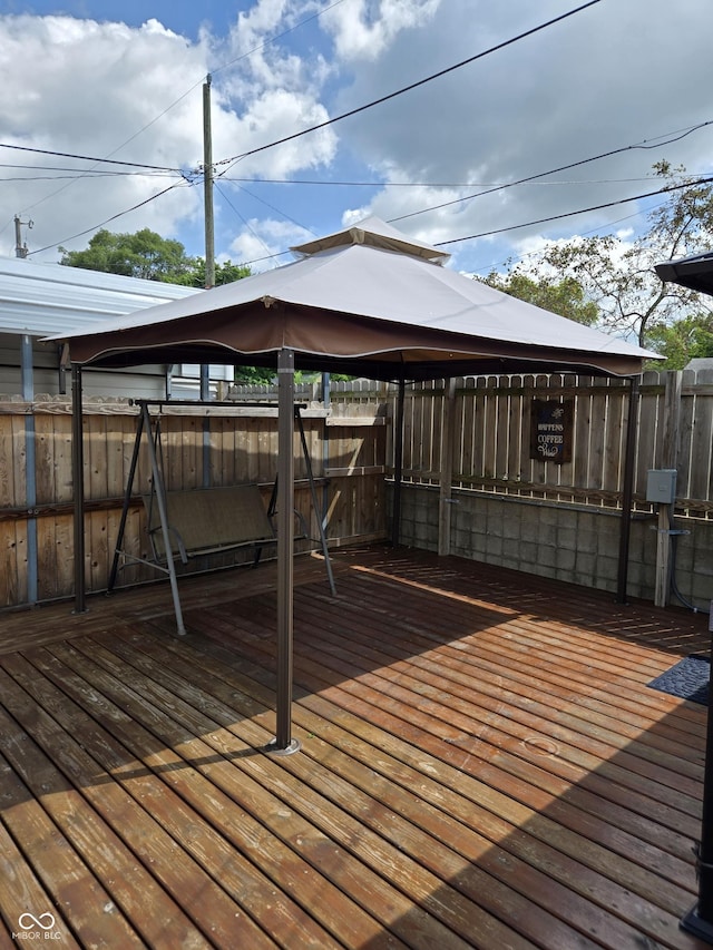 2311 Gilmore St, Columbus, IN 47201 - deck with a gazebo
