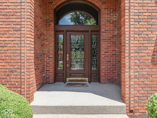 2025 Caledonian Ct, Greenwood, IN 46143 - view of exterior entry featuring brick siding