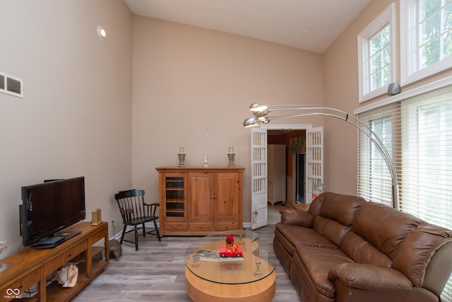 8841 Rocky Ridge Rd, Indianapolis, IN 46217 - living area with light wood-type flooring and vaulted ceiling