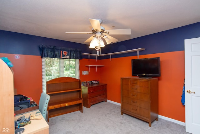8841 Rocky Ridge Rd, Indianapolis, IN 46217 - carpeted bedroom with a ceiling fan