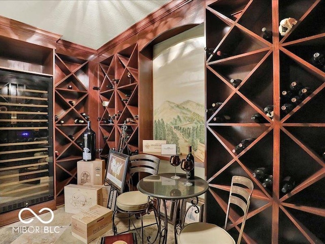 3808 Claybrook Ct, Bargersville, IN 46106 - wine cellar with beverage cooler