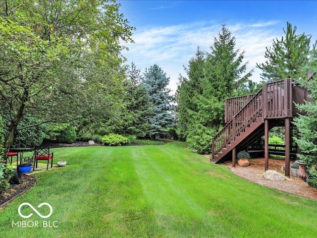 3808 Claybrook Ct, Bargersville, IN 46106 - view of grassy yard featuring stairs