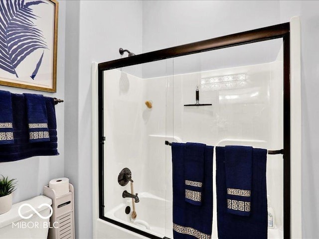 3808 Claybrook Ct, Bargersville, IN 46106 - bathroom with bath / shower combo with glass door
