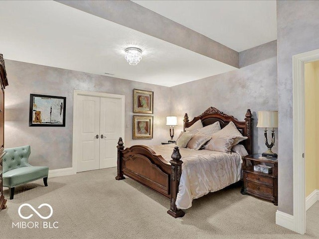 3808 Claybrook Ct, Bargersville, IN 46106 - bedroom with carpet floors and a closet