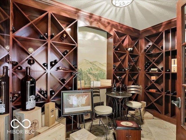 3808 Claybrook Ct, Bargersville, IN 46106 - wine cellar with stone finish floors