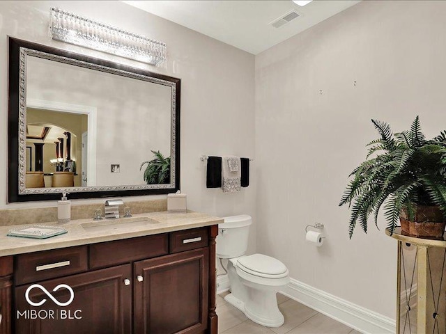 3808 Claybrook Ct, Bargersville, IN 46106 - half bath featuring vanity and tile patterned flooring