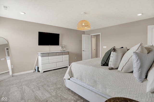 1715 Beyers St, Fortville, IN 46040 - bedroom with carpet floors and a textured ceiling