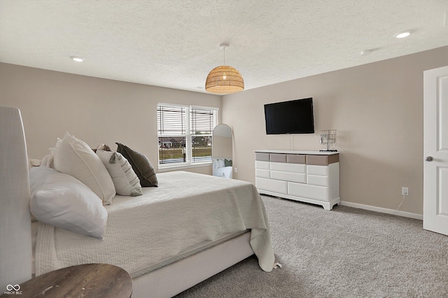 1715 Beyers St, Fortville, IN 46040 - carpeted bedroom featuring recessed lighting and a textured ceiling