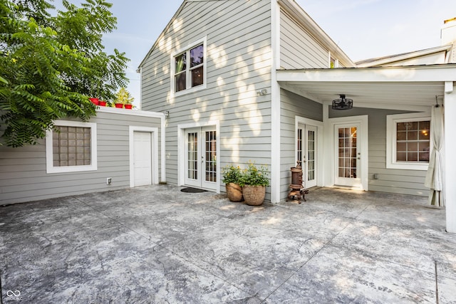 5809 N Washington Blvd, Indianapolis, IN 46220 - back of house with french doors and a patio area