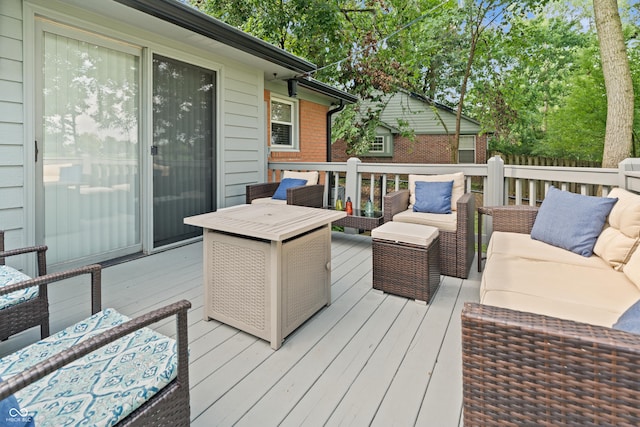456 Old Hickory Ln, Greenwood, IN 46142 - deck featuring outdoor lounge area