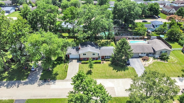 1441 Hunter Pl, Columbus, IN 47203 - aerial perspective of suburban area