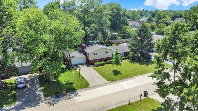 1441 Hunter Pl, Columbus, IN 47203 - aerial view of property and surrounding area