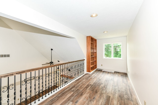 6413 Amber Pass, Plainfield, IN 46168 - hall with wood-type flooring and recessed lighting