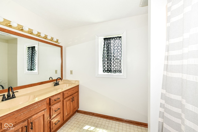 6413 Amber Pass, Plainfield, IN 46168 - full bath featuring tile patterned floors and double vanity
