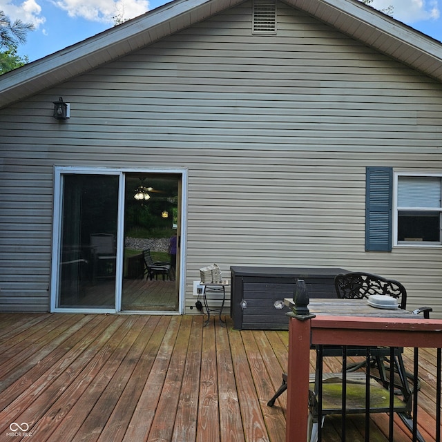 681 Hancock School Rd, Spencer, IN 47460 - deck featuring outdoor dining area