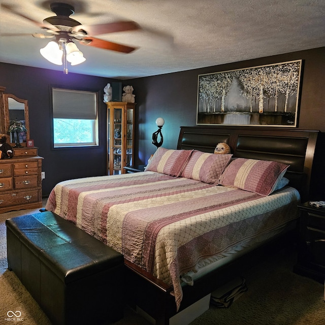 681 Hancock School Rd, Spencer, IN 47460 - carpeted bedroom featuring a ceiling fan