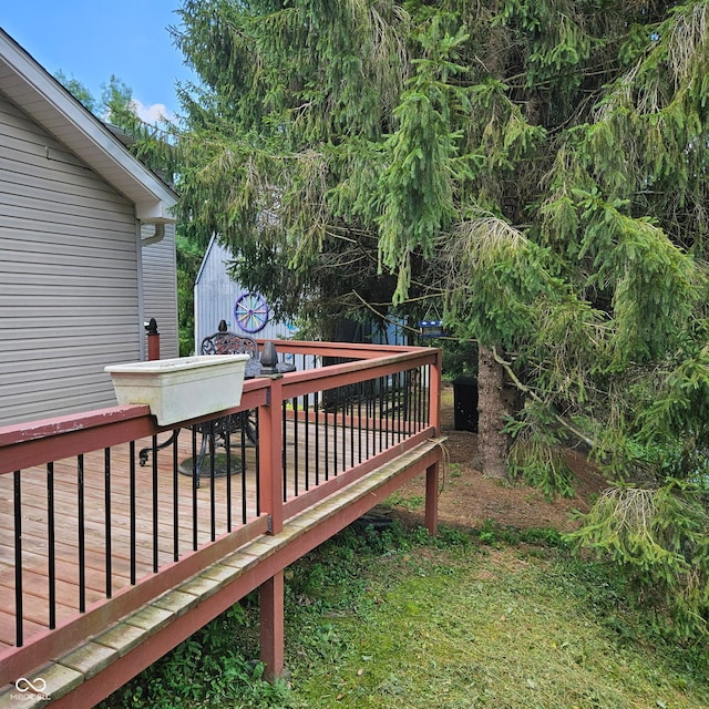 681 Hancock School Rd, Spencer, IN 47460 - view of deck