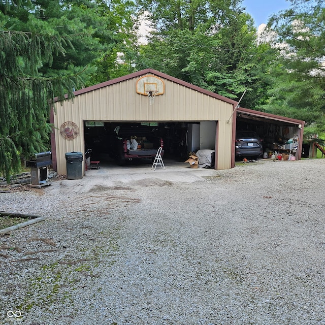 681 Hancock School Rd, Spencer, IN 47460 - garage featuring a detached garage