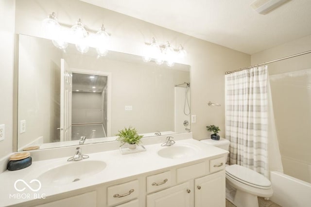 7929 W Bristol Way, New Palestine, IN 46163 - bathroom with double vanity and shower / bath combo