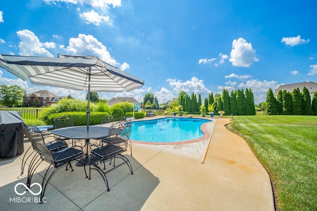 7929 W Bristol Way, New Palestine, IN 46163 - outdoor pool with a patio area and area for grilling