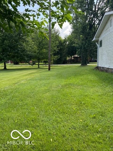 view of grassy yard