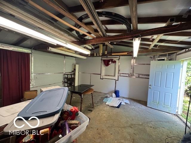 view of basement