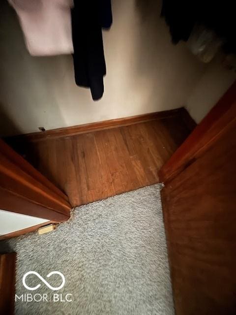 detailed view of wood finished floors and baseboards
