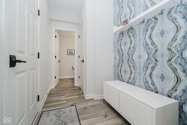 9732 Junction, Fishers, IN 46037 - hallway with light wood finished floors and baseboards