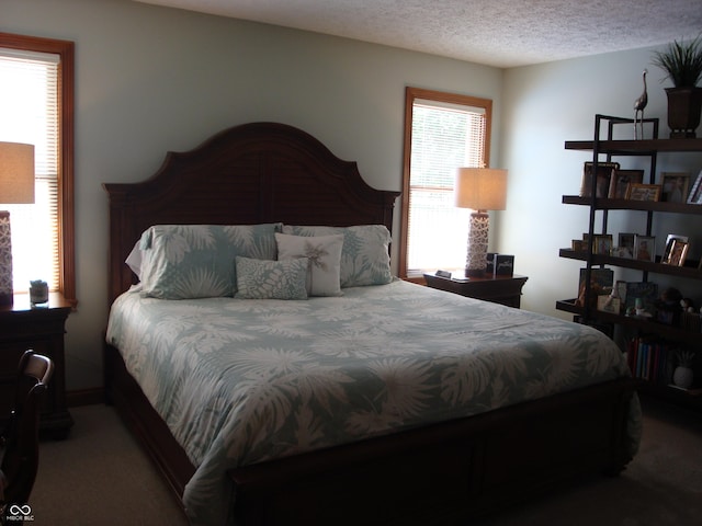 7839 Jessica Ct, Avon, IN 46123 - carpeted bedroom with a textured ceiling