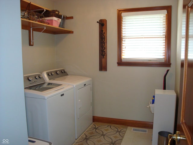 7839 Jessica Ct, Avon, IN 46123 - laundry room with washer and clothes dryer and baseboards