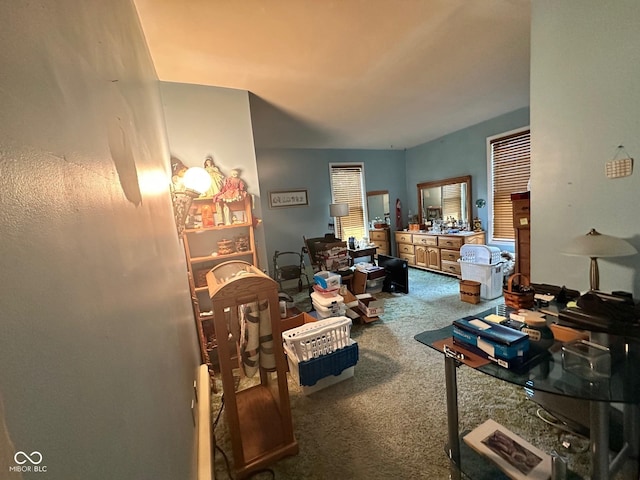 9012 W Evergreen Dr, Columbus, IN 47201 - living room featuring carpet