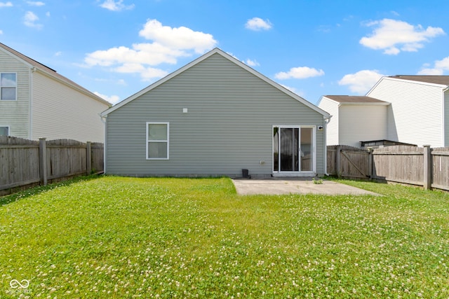 11426 High Grass Dr, Indianapolis, IN 46235 - back of property with a patio area and a fenced backyard