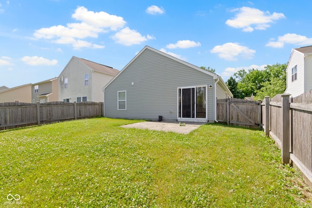 11426 High Grass Dr, Indianapolis, IN 46235 - rear view of property featuring a patio area, a fenced backyard, and a gate