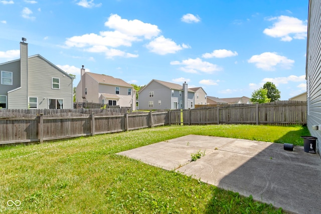 11426 High Grass Dr, Indianapolis, IN 46235 - fenced backyard featuring a residential view and a patio area