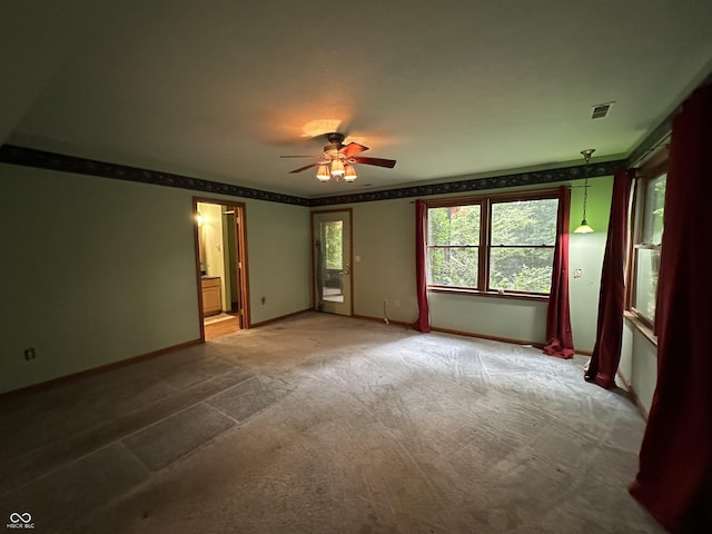 2765 S 1200 E, Zionsville, IN 46077 - carpeted empty room featuring a ceiling fan and baseboards