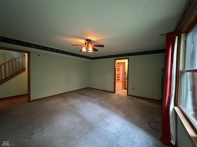 2765 S 1200 E, Zionsville, IN 46077 - spare room featuring carpet and ceiling fan