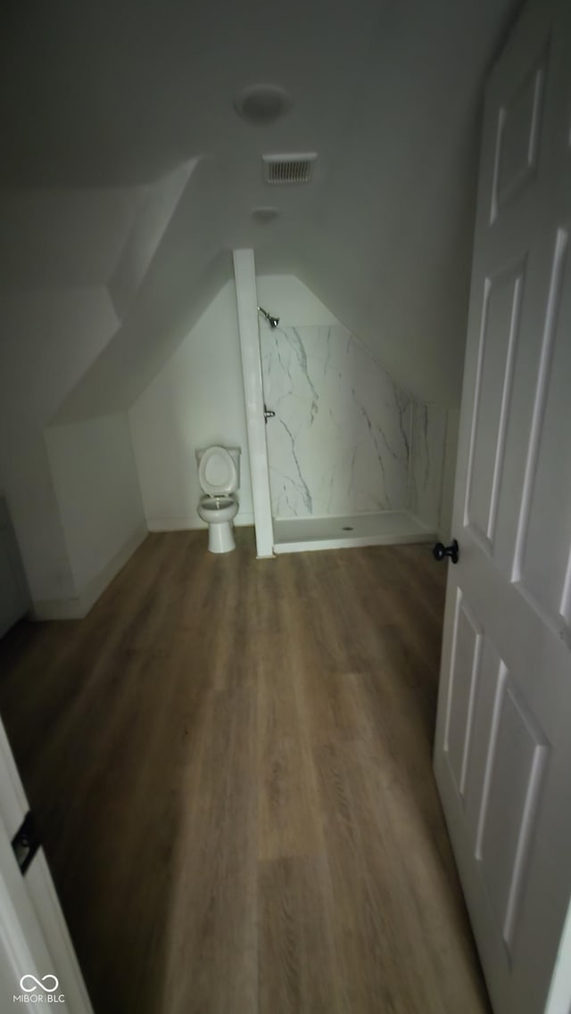 1805 S Denny St, Indianapolis, IN 46203 - bonus room featuring vaulted ceiling and wood finished floors