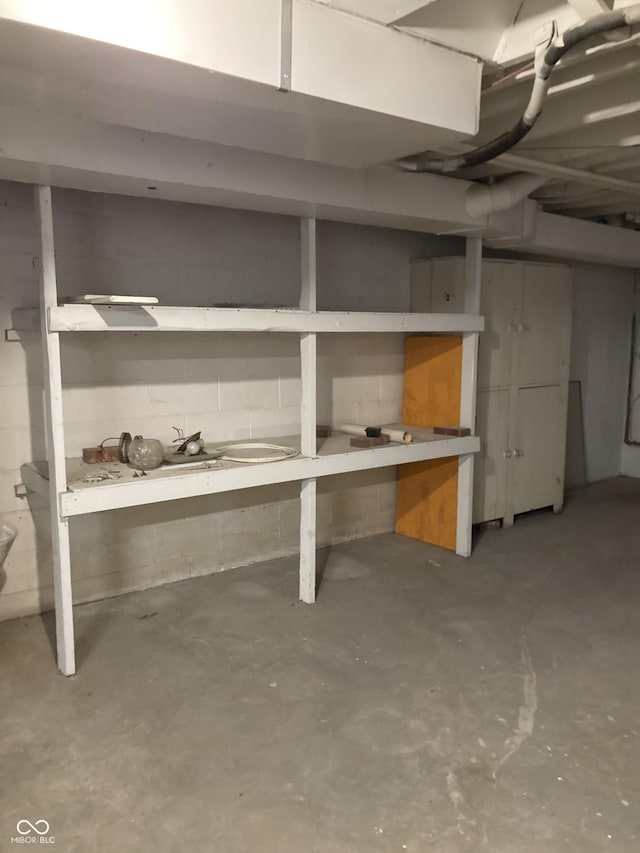 1016 N Mitchner Ave, Indianapolis, IN 46219 - view of unfinished basement