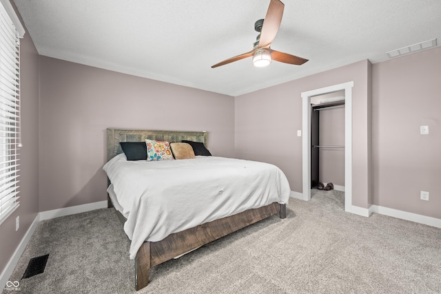 173 W Lakeview Dr, Nineveh, IN 46164 - carpeted bedroom featuring baseboards and a ceiling fan