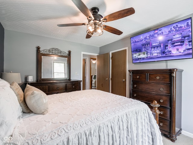 479 Raintree Dr, Danville, IN 46122 - bedroom with ceiling fan and carpet floors