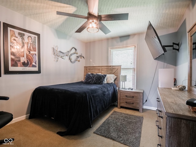 479 Raintree Dr, Danville, IN 46122 - bedroom with light colored carpet and ceiling fan