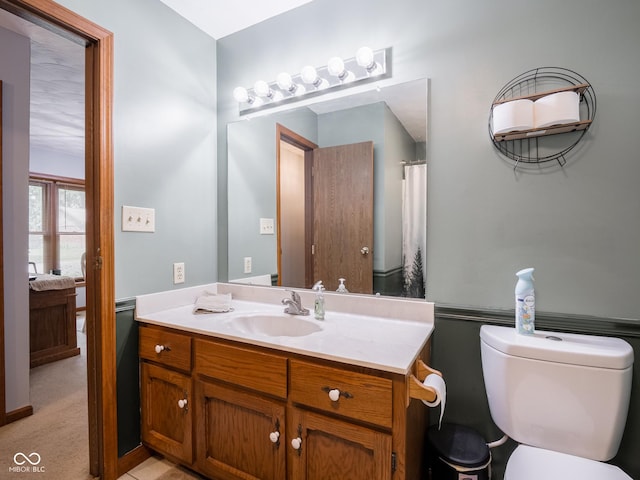 479 Raintree Dr, Danville, IN 46122 - bathroom featuring vanity and a shower with curtain