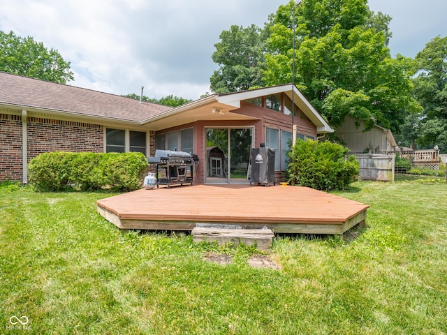 479 Raintree Dr, Danville, IN 46122 - wooden deck featuring grilling area
