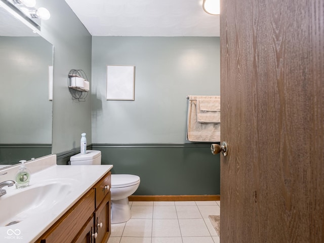 479 Raintree Dr, Danville, IN 46122 - bathroom featuring vanity and tile patterned flooring