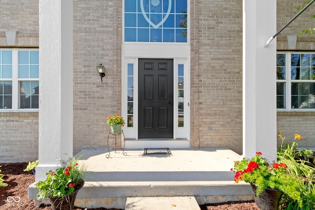 441 Viburnum Run, Westfield, IN 46074 - doorway to property featuring brick siding