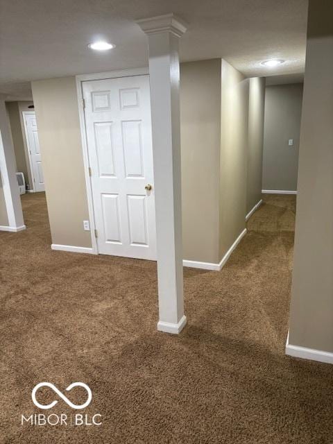 441 Viburnum Run, Westfield, IN 46074 - basement featuring carpet and recessed lighting