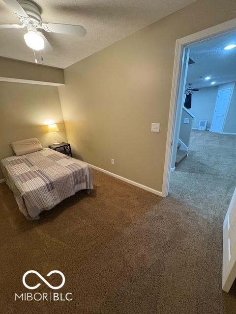 441 Viburnum Run, Westfield, IN 46074 - bedroom featuring carpet flooring and a ceiling fan