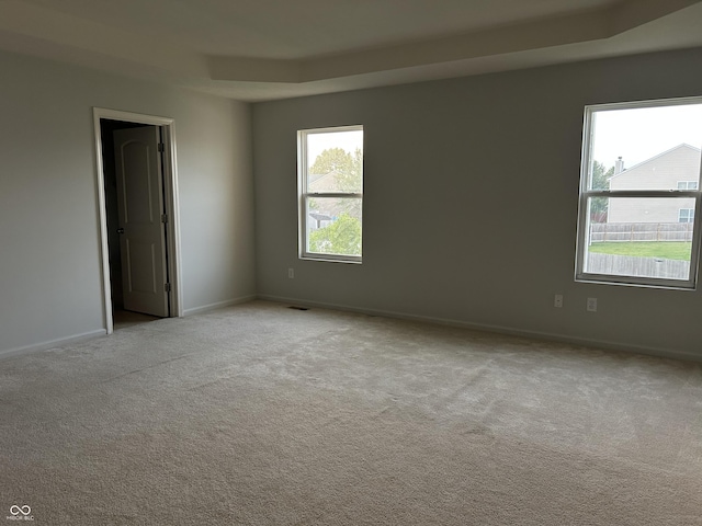 7854 Newhall Way, Indianapolis, IN 46239 - unfurnished room with carpet and a raised ceiling