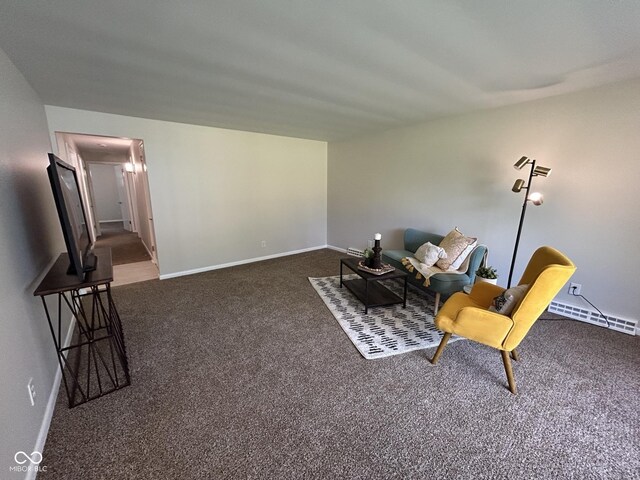 2692 Meadowlark Ln, Columbus, IN 47201 - sitting room featuring carpet and baseboards